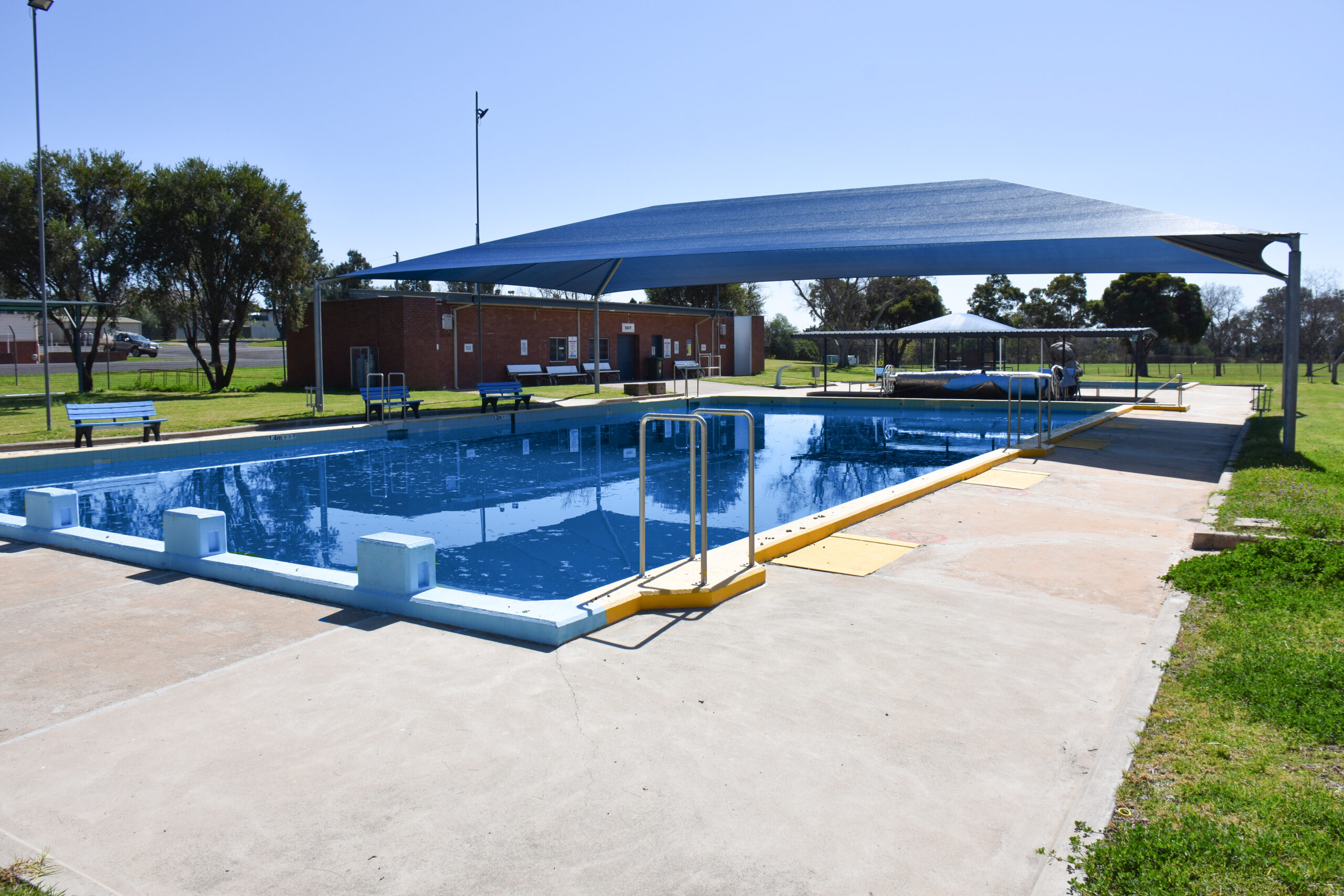 Wide view of Ashford's 25 metre lap pool